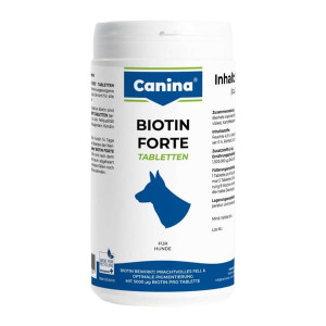 CANINA BIOTIN FORTE TABS papidbarība suņiem Biotīns 700g ~N210